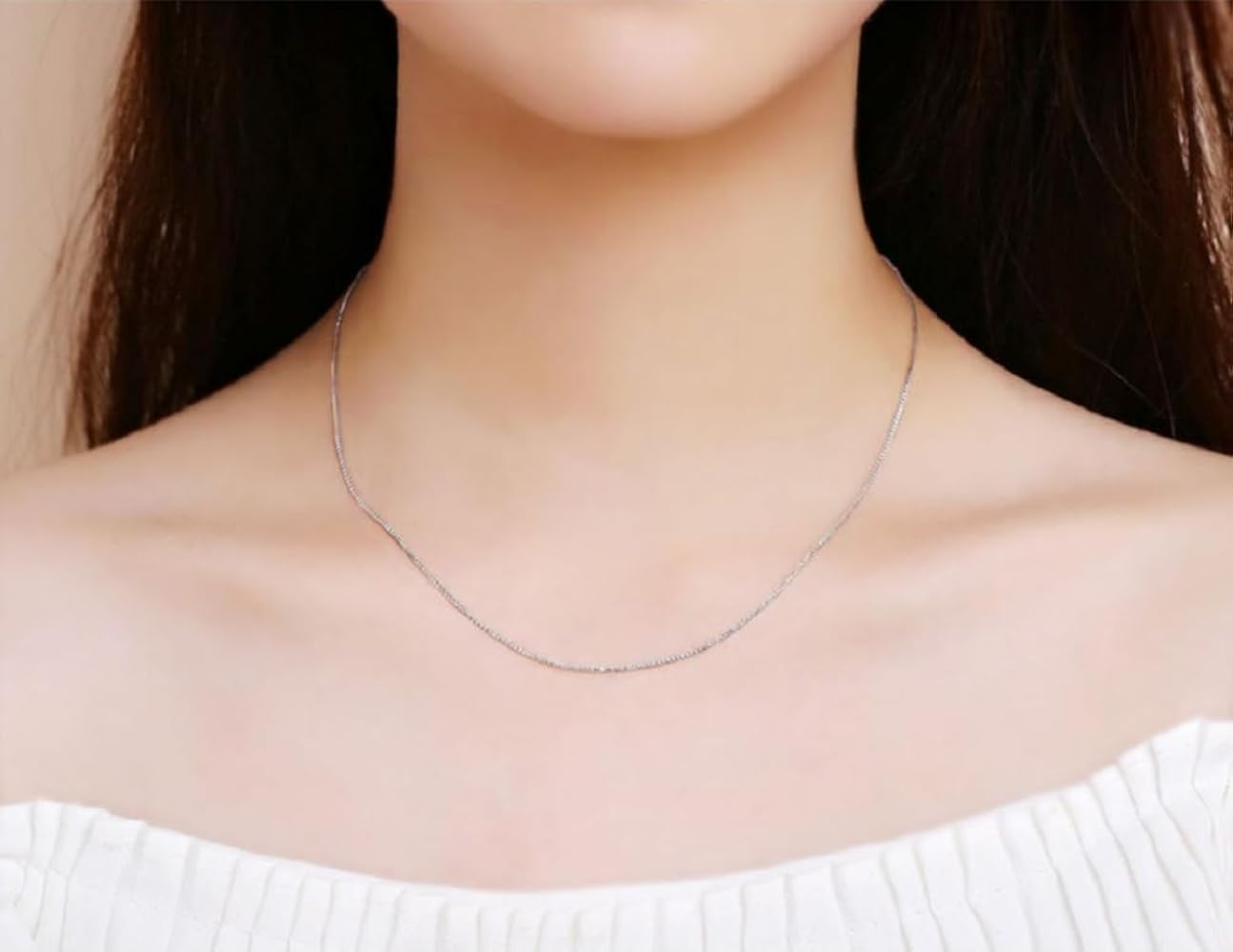 Amazon.com: Mnyixsi 3 Pcs 925 Sterling Silver Chain Necklace